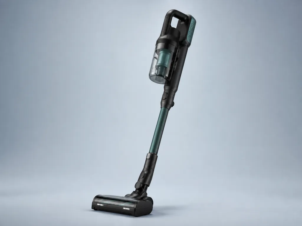 Авторская иллюстрация пылесоса класса AEG QX9