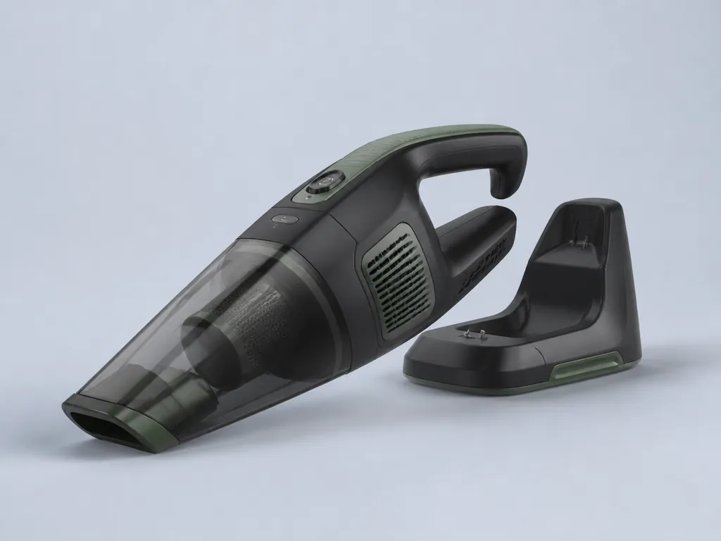 Авторская иллюстрация пылесоса класса BLACK+DECKER BCHV001C1