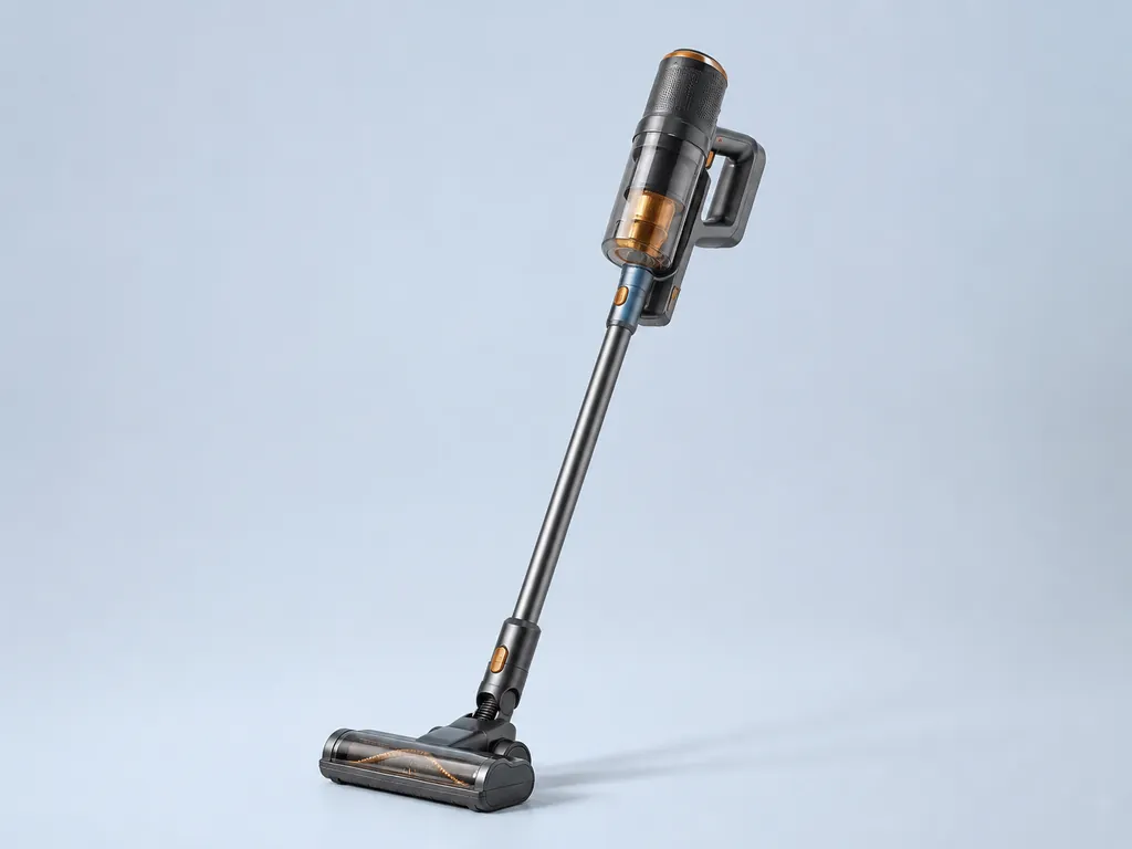 Авторская иллюстрация пылесоса класса Dyson V10