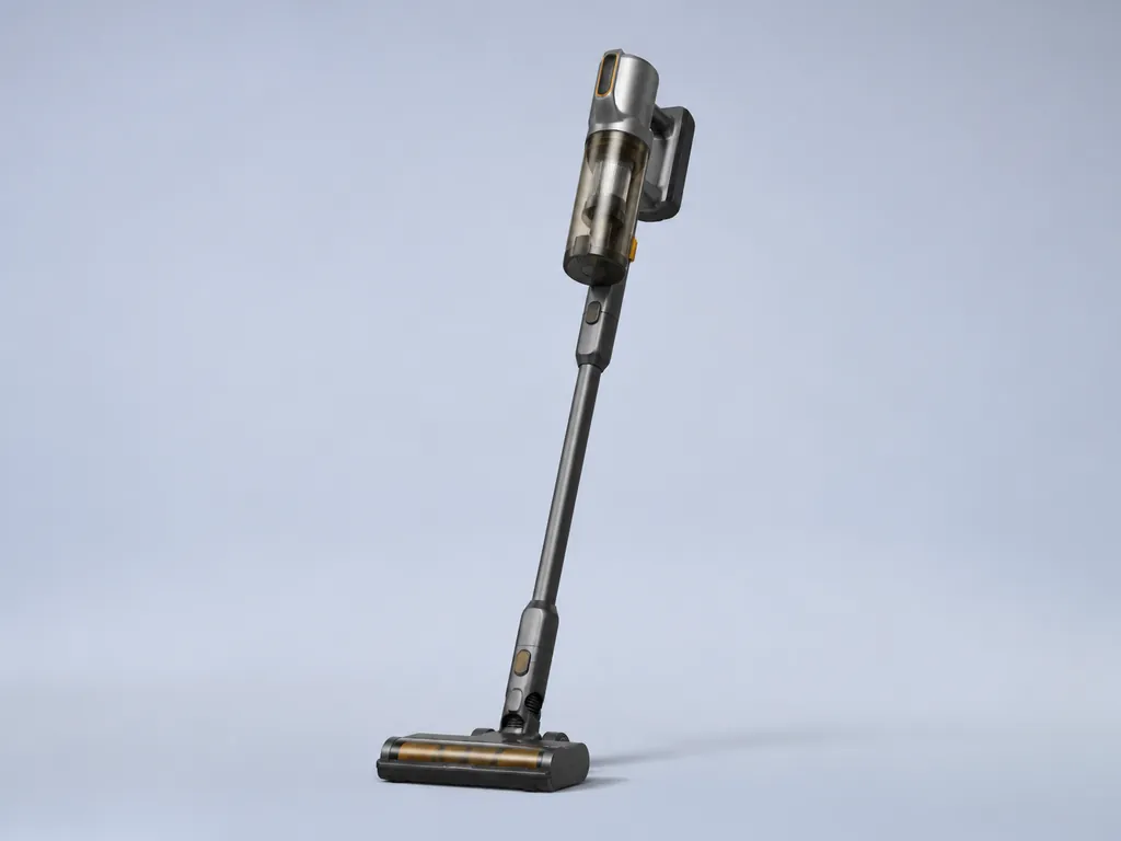 Авторская иллюстрация пылесоса класса Dyson V12 Detect Slim