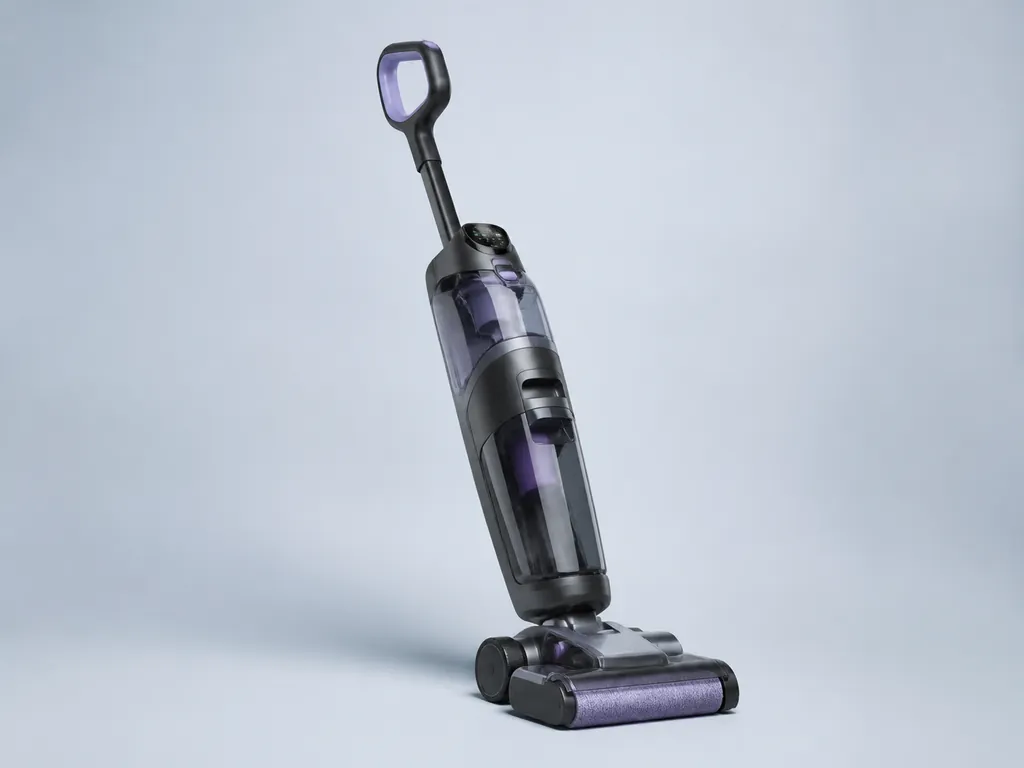 Авторская иллюстрация пылесоса класса Dyson V12s Detect Slim Submarine