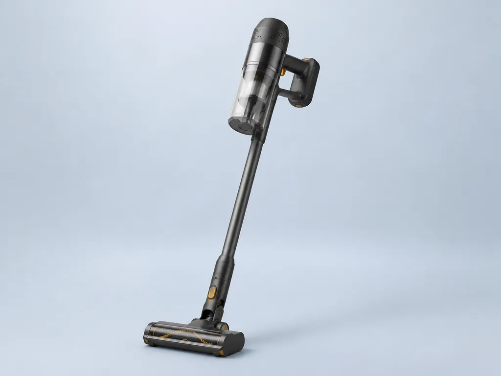 Авторская иллюстрация пылесоса класса Dyson V8