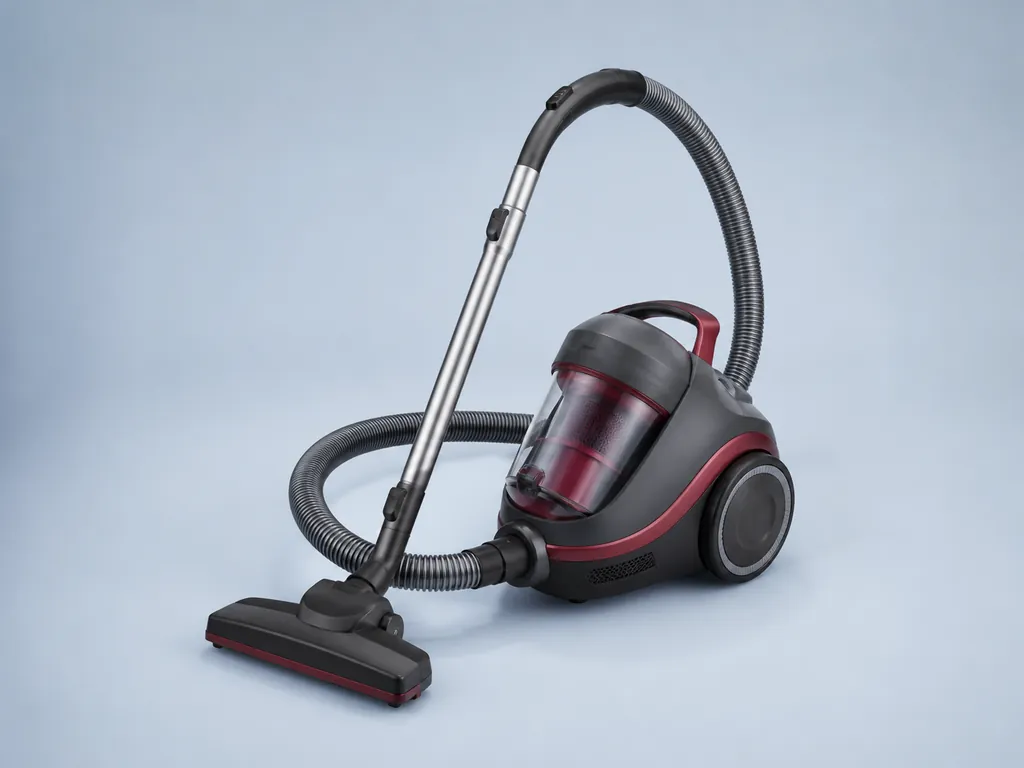 Авторская иллюстрация пылесоса класса Hoover Telios Extra