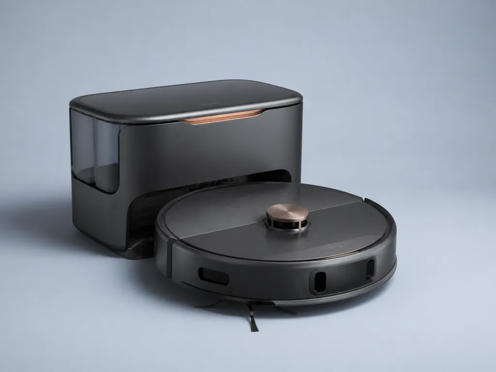 Авторская иллюстрация пылесоса класса iRobot Roomba Combo 10 Max
