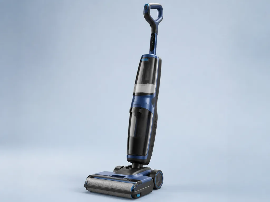 Авторская иллюстрация пылесоса класса Philips AquaTrio 9000