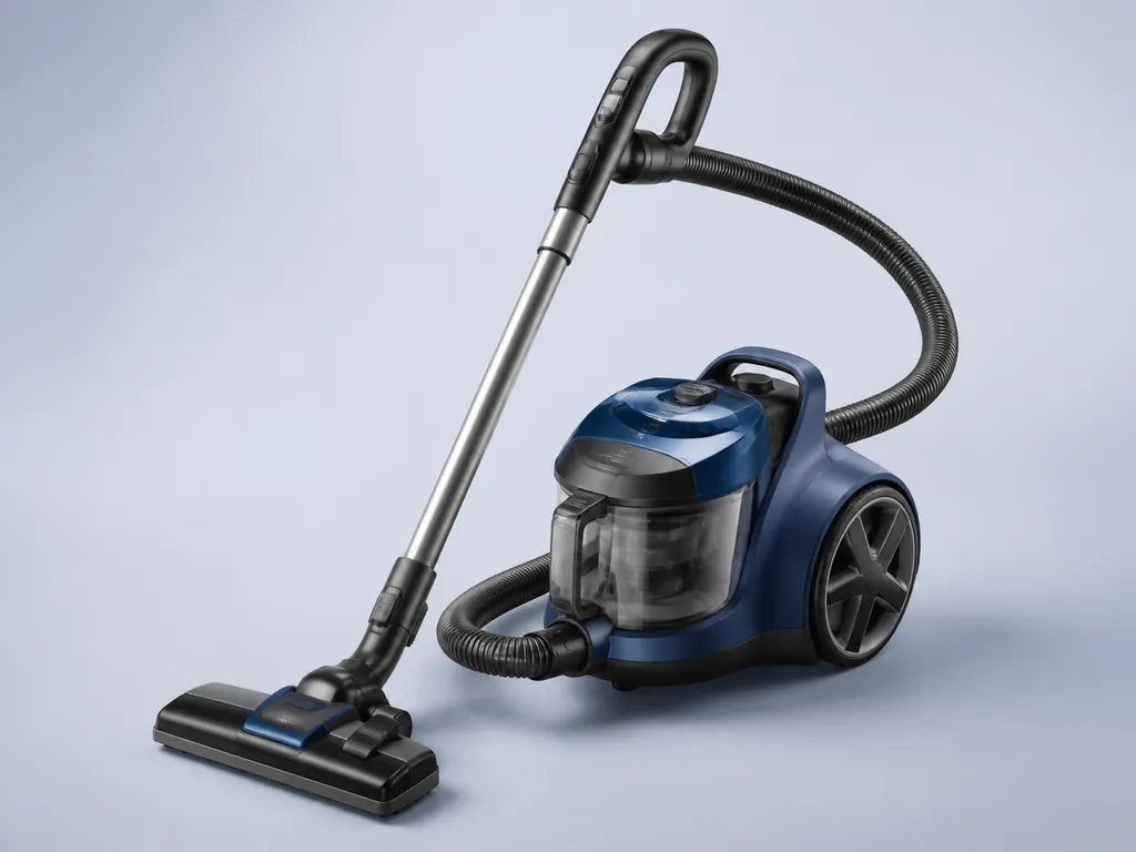 Авторская иллюстрация пылесоса класса Philips PowerGo