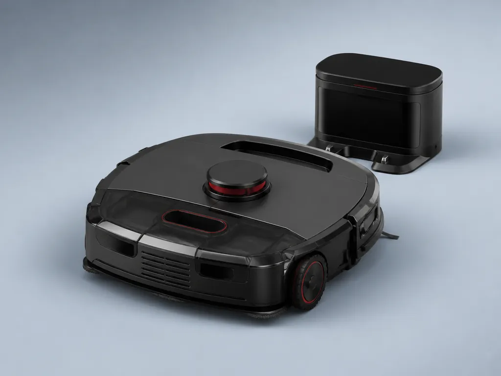 Авторская иллюстрация пылесоса класса Redmond RV-R500