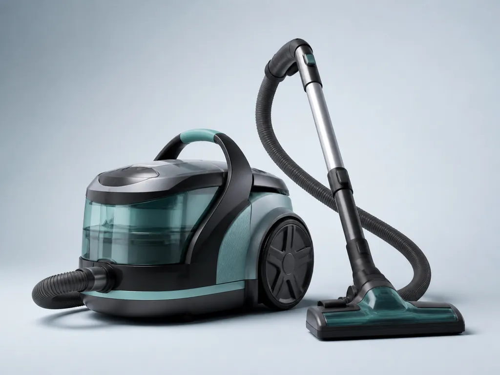 Авторская иллюстрация пылесоса класса Thomas Parkett Prestige XT