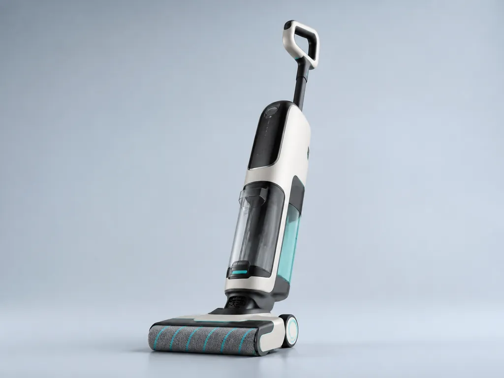 Авторская иллюстрация пылесоса класса Tineco FLOOR ONE S7 Stretch
