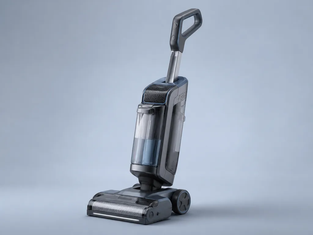 Авторская иллюстрация пылесоса класса VAX SpotWash Home Cordless