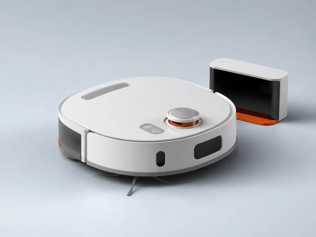 Авторская иллюстрация пылесоса класса Xiaomi Mi Robot Vacuum-Mop