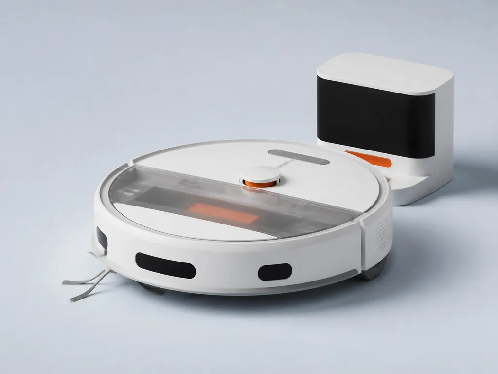 Авторская иллюстрация пылесоса класса Xiaomi Robot Vacuum S10