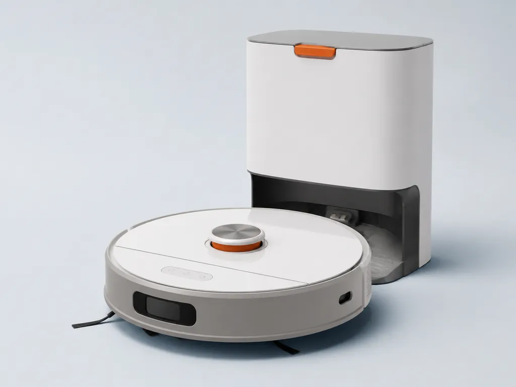 Авторская иллюстрация пылесоса класса Xiaomi Robot Vacuum S20