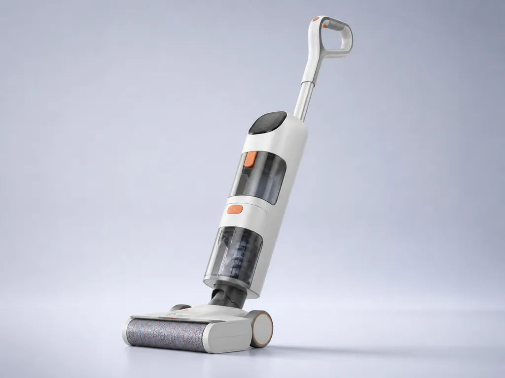 Авторская иллюстрация пылесоса класса Xiaomi Truclean W20